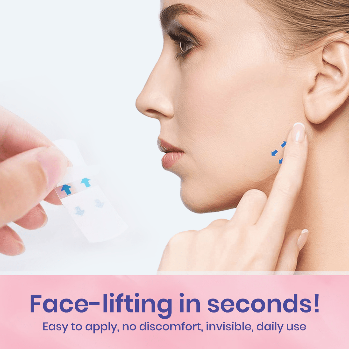 ✨ BBOJI™ Invisible Face Lift Tape 💖 Instantly Sculpt Your Jawline & Hide Double Chin