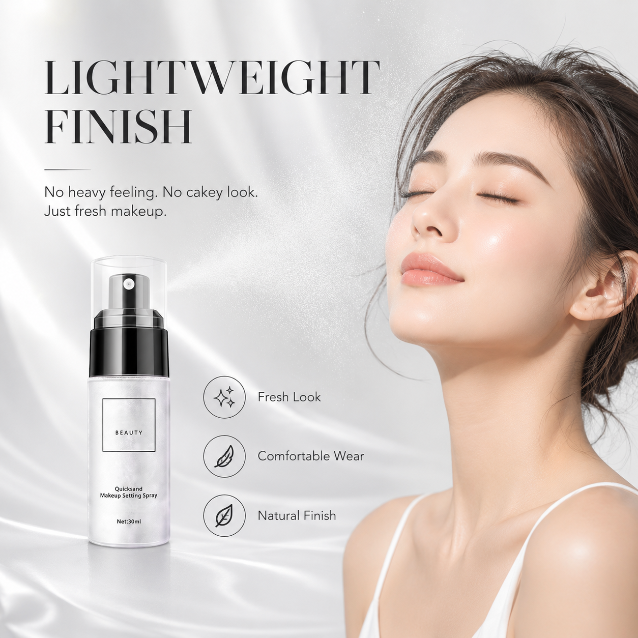 Buy 1 Get 1 Free – Last Day🔥Mattifying ✨ Waterproof 💦 Makeup Setting Spray 💄 – Long-Lasting Oil Control 🌸 & Fresh-Looking Finish