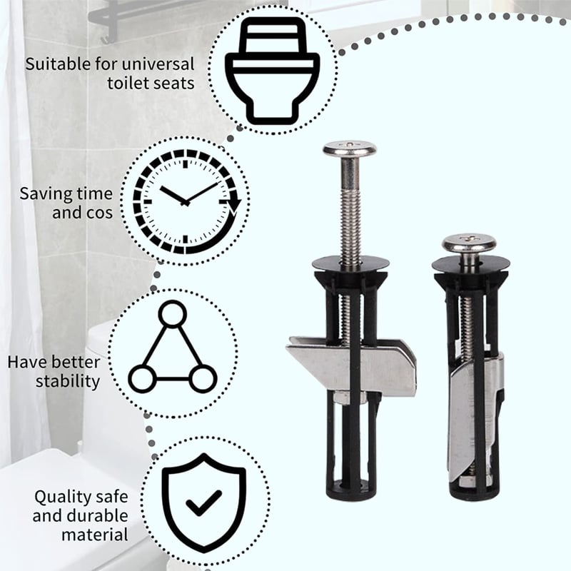 🔥LAST DAY -BUY 1 GET 1 FREE🔥Heavy Duty Toilet Seat Fixing Screws